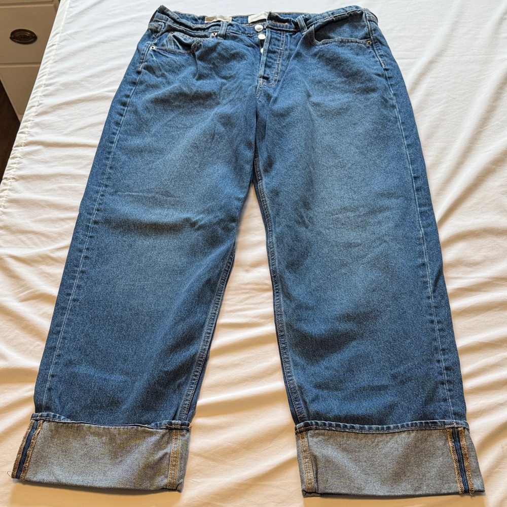 Women’s 90s baggy mid-rise jeans - Picture 1 of 3